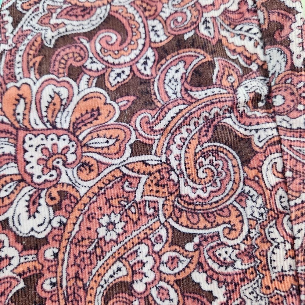 ☔️🔸️NWT Prana Rhubarb Paisley Trinity Corduroy Jeans Size 4 - Picture 12 of 15